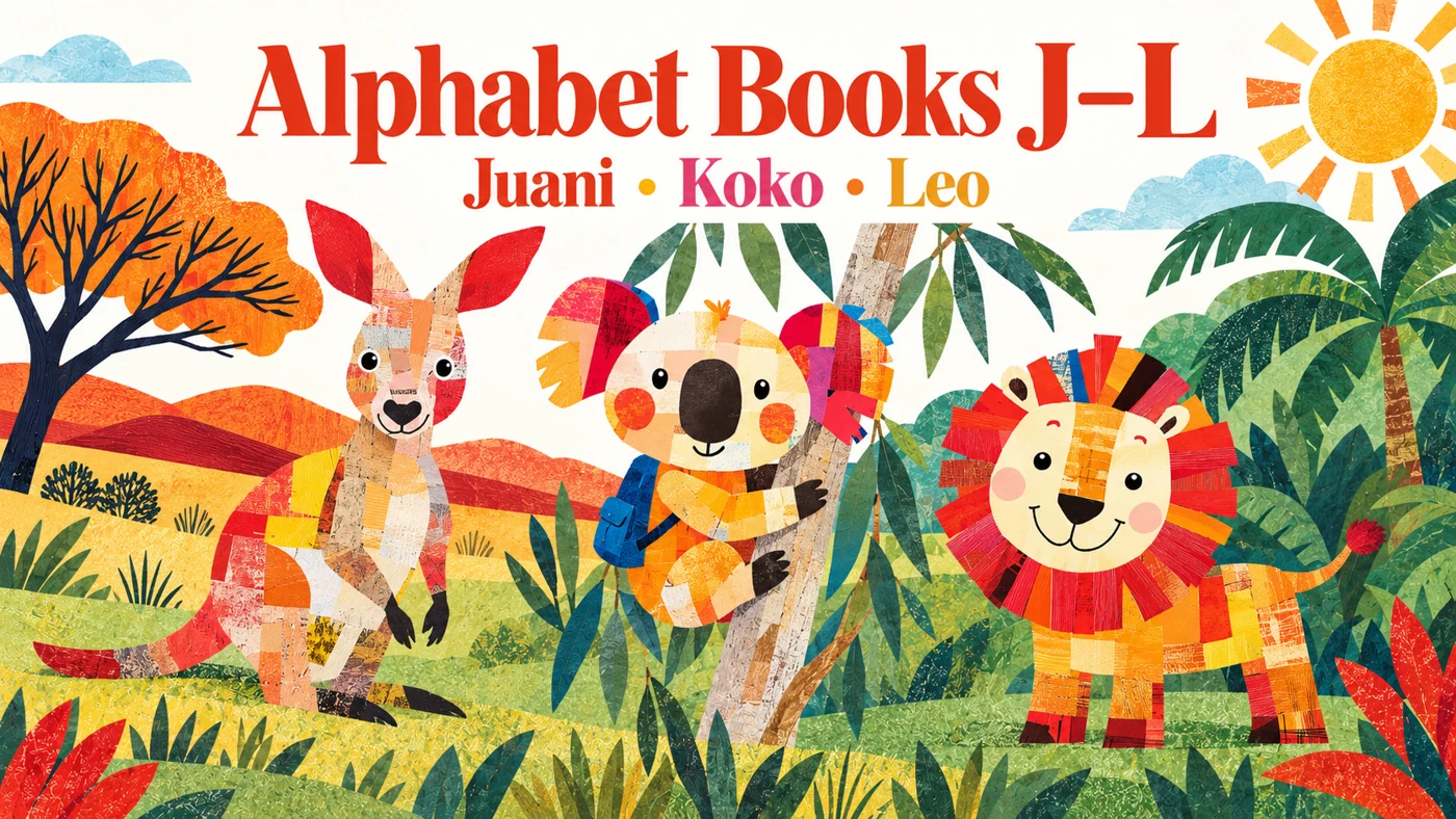 Australian AlphabetシリーズのJauni、Koko、Leo