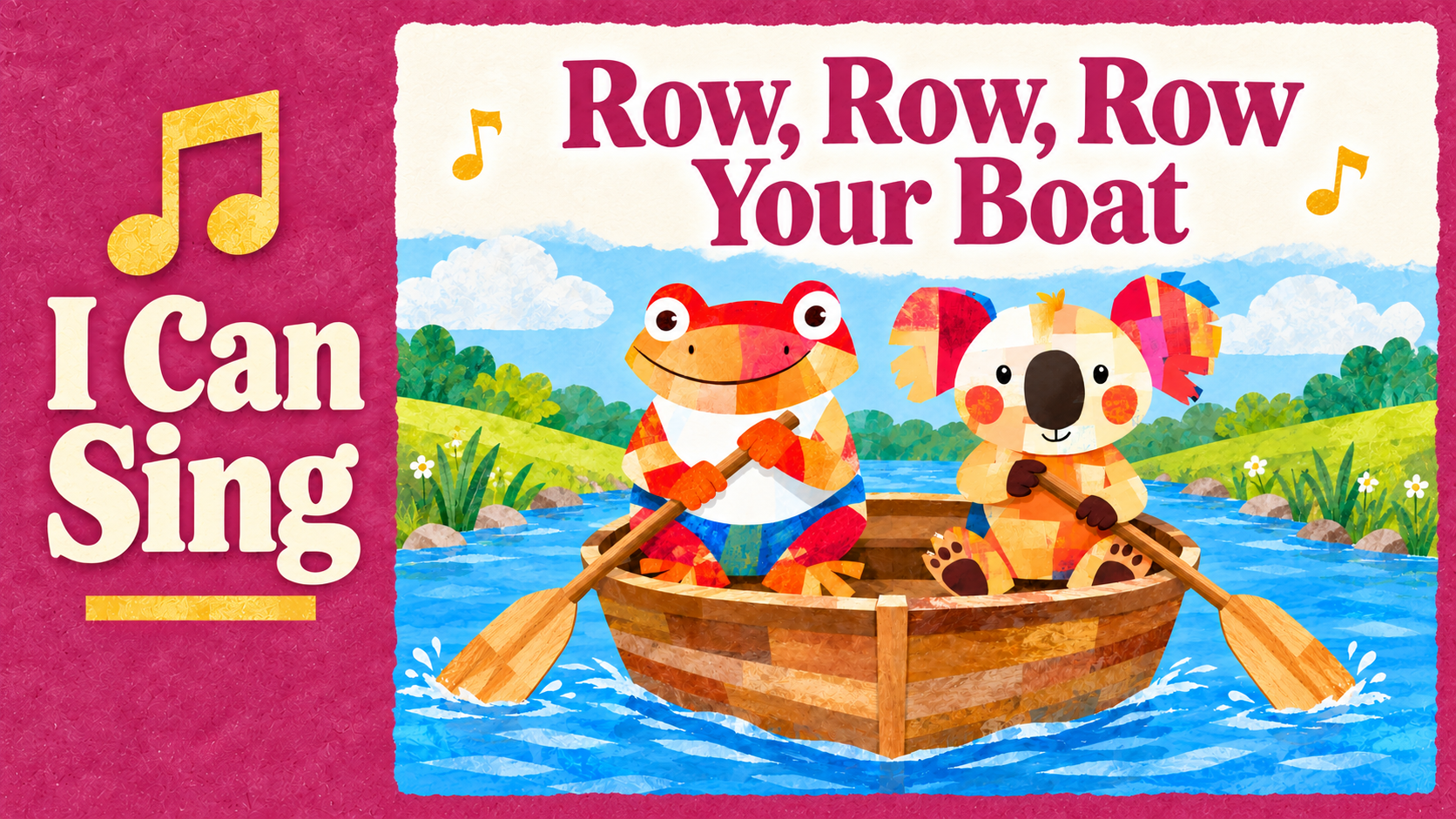 I can sing · Row, Row, Row Your Boat の表紙